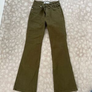 STAUD Olive Green Women Jeans